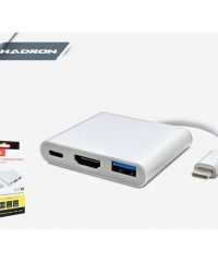 HADRON H4685 ÇEVİRİCİ TYPE-C TO USB 3.0 + HDMI 3 PORT MAC