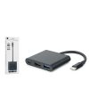 HADRON HD4742 ÇEVİRİCİ TYPE-C TO USB 3.0 + HDMI 3 PORT 4K MAC