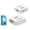 HADRON HN224 ÇEVİRİCİ VGA TO 2HDMI M/2F