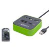 HADRON HN160 HUB USB 2.0 3 PORT +TF & SD & PRO DUO CARD READER