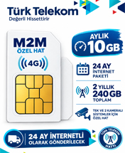 Türk Telekom M2M 2 yıllık Data Hattı